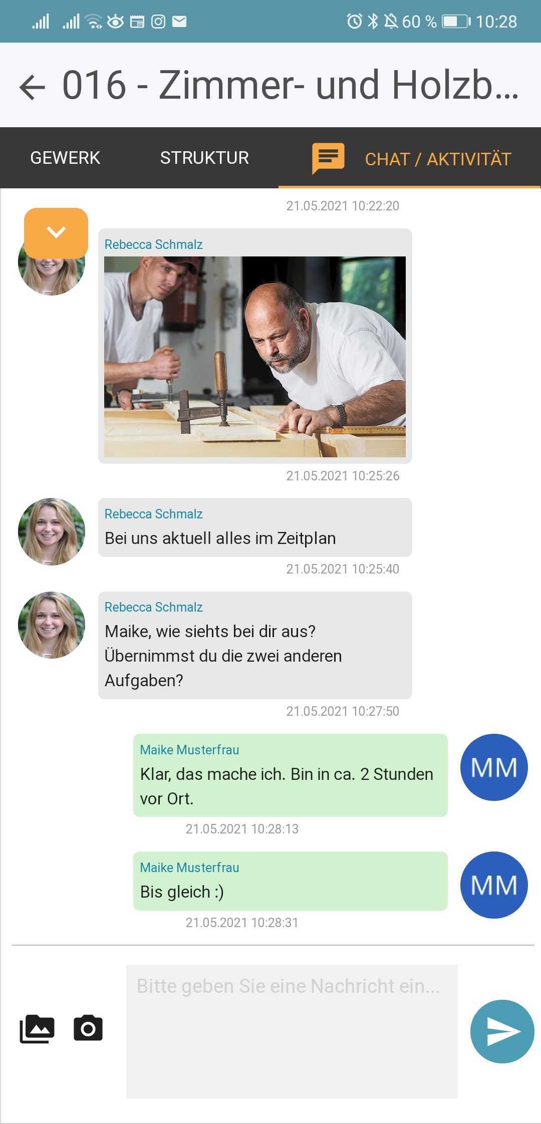 Der Projektchat